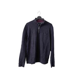 Ted Baker Men's Fine-Knit Wool-Blend Quarter-Zip Pullover Sweater Size XL (5)